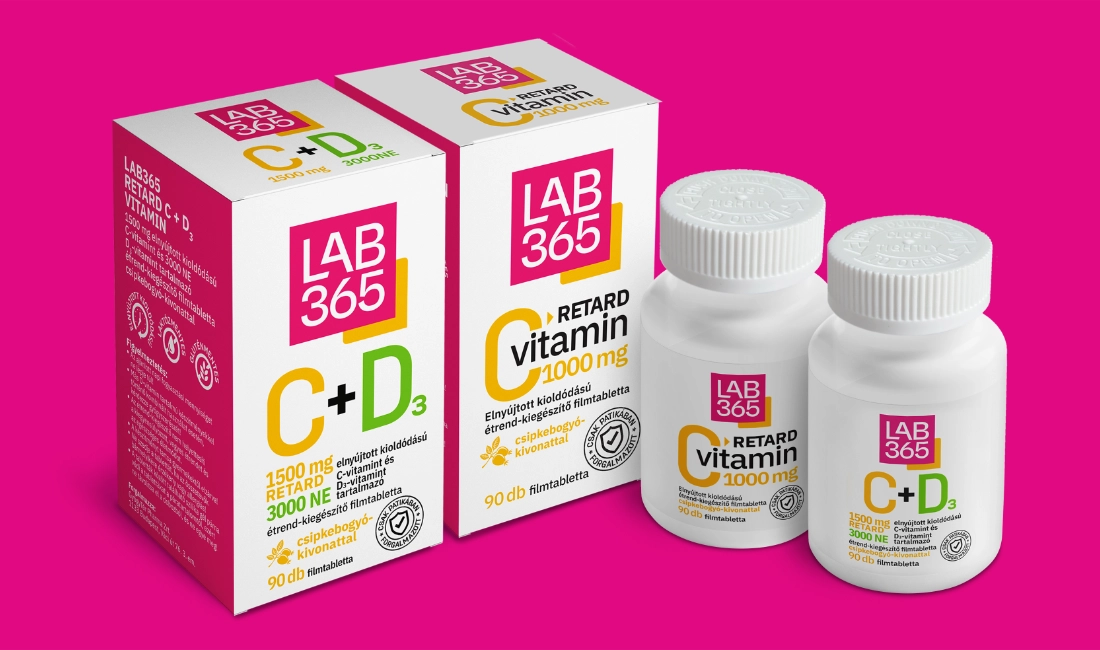 LAB365 étrendkiegészítő csomagolás