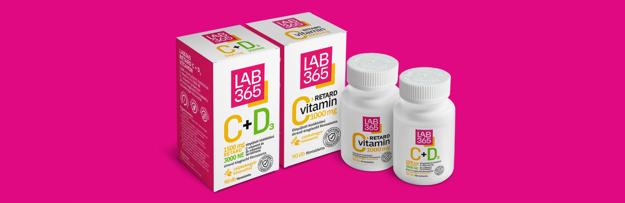 LAB365 étrendkiegészítő csomagolás