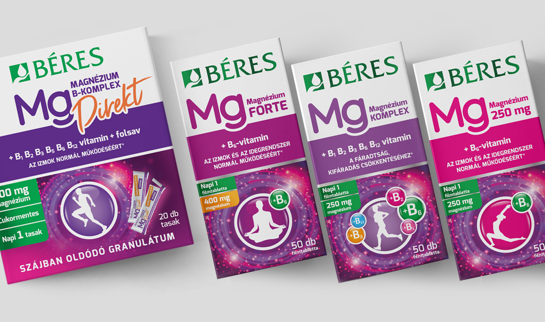 Béres Magnézium étrendkiegészítő csomagolás