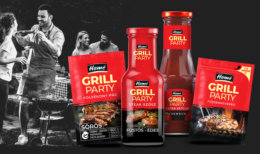 Hamé Grill fűszecsomagolás tervezés