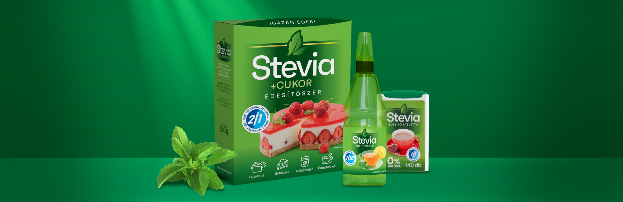 stevia édesítőszer csomagolástervezés