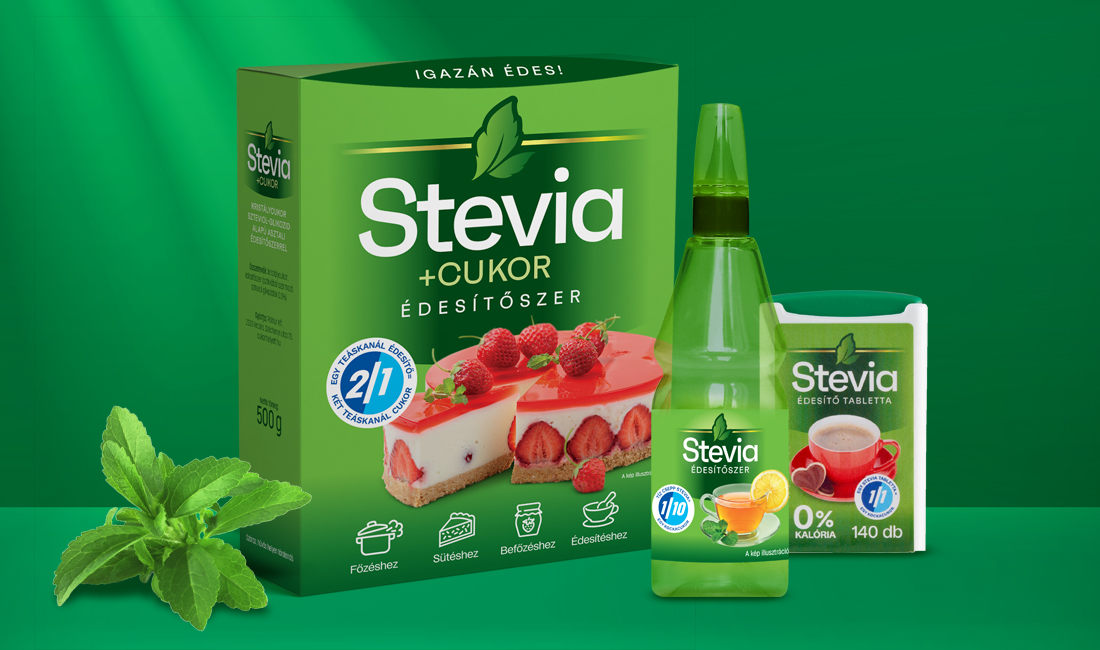 stevia édesítőszer csomagolástervezés