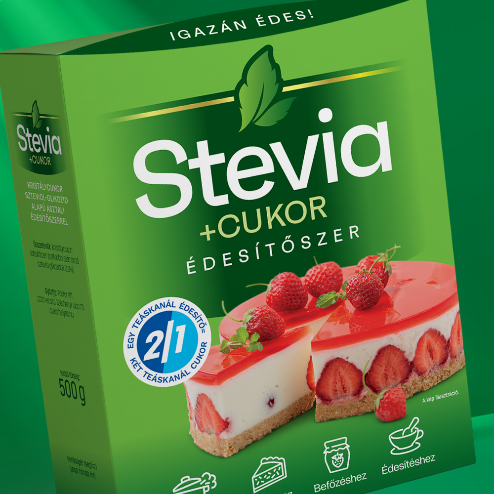 stevia édesítőszer csomagolástervezés