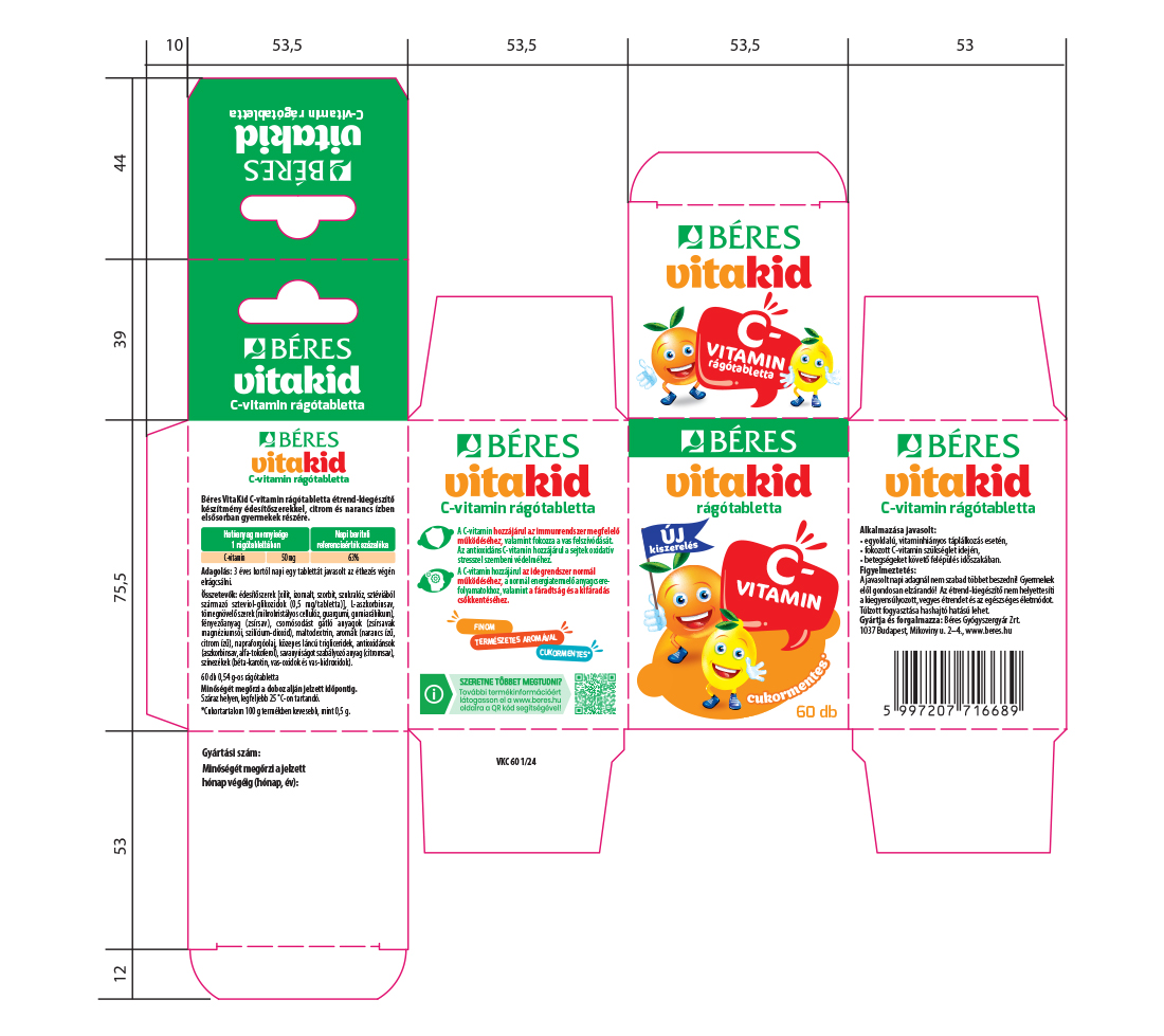 Béres Vitakid gyerekvitamin csomagolás