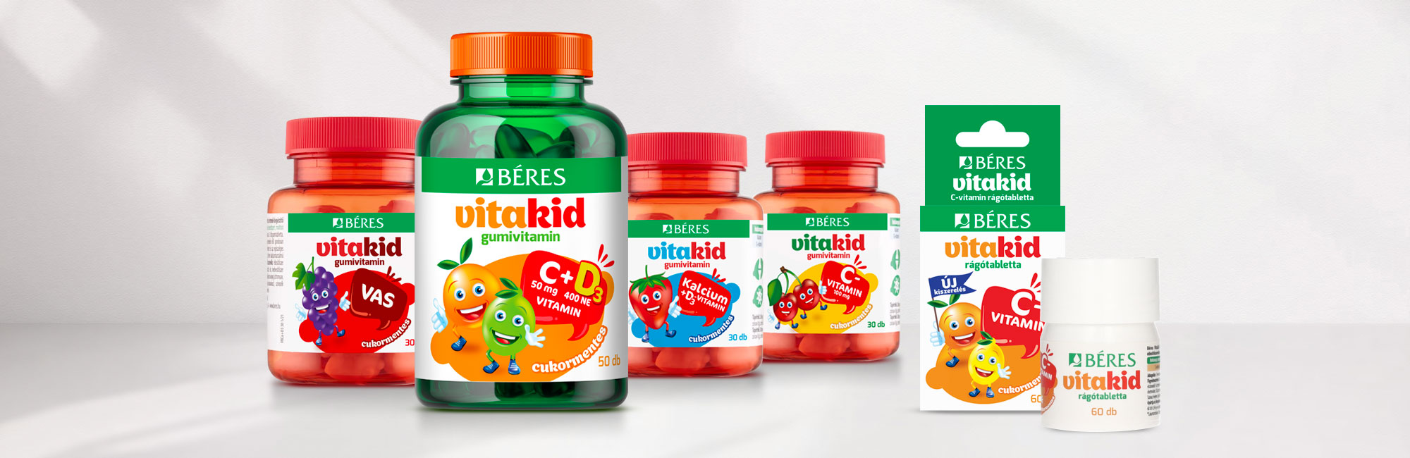 Béres Vitakid gyerekvitaminok csomagolástervezés