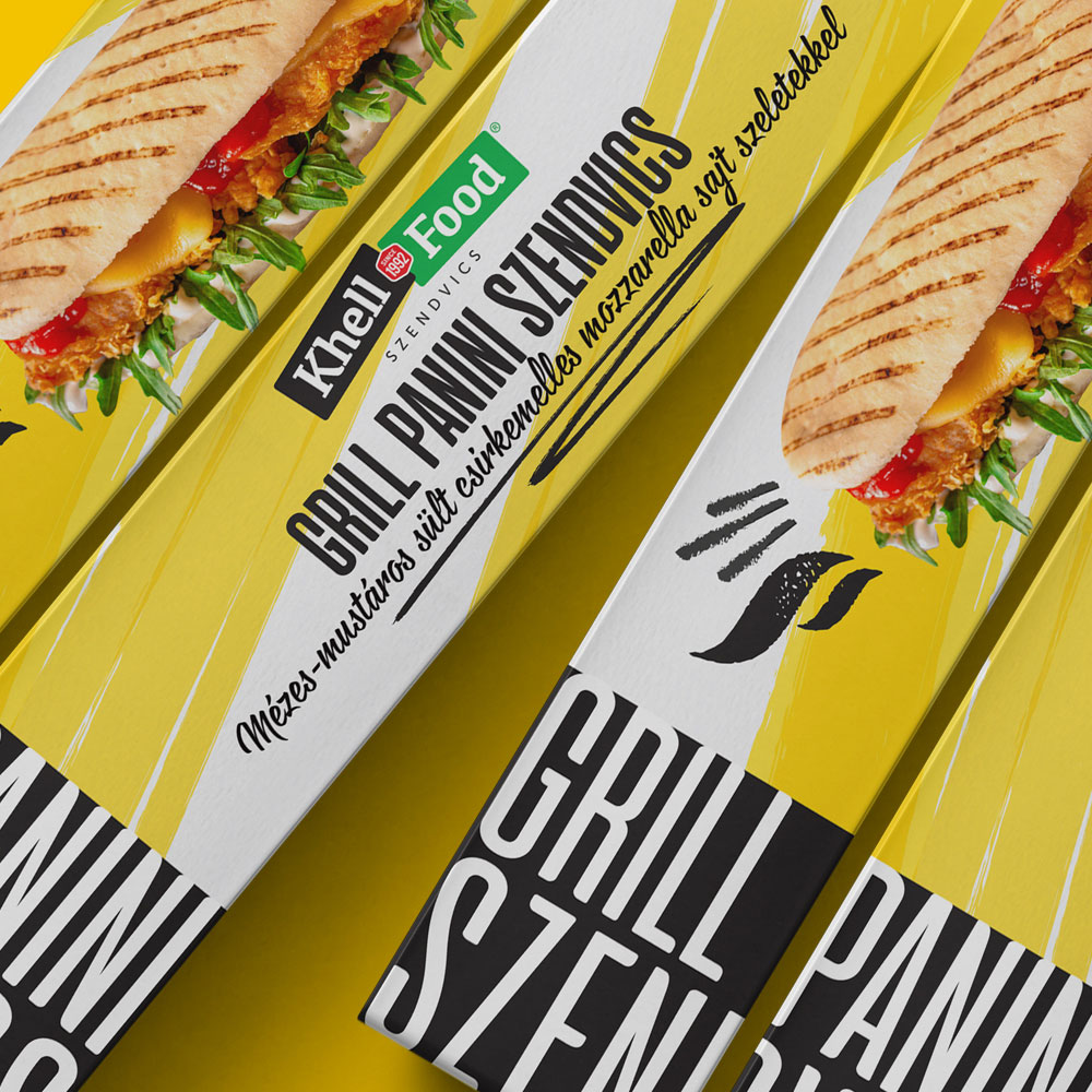 Khell Food panini csomagolástervezés